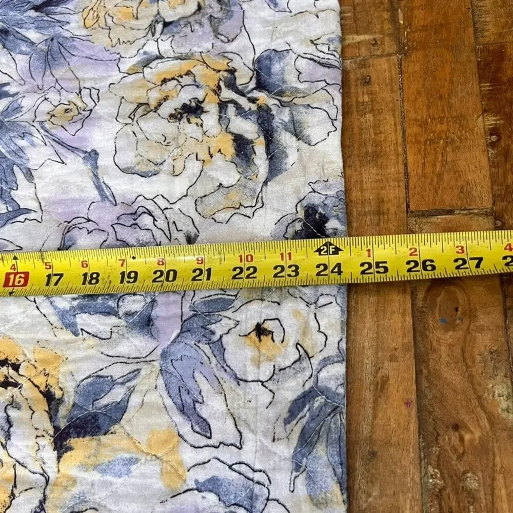 Laura Ashley Floral Quilted Pillow Sham Standard Size 27 x 21